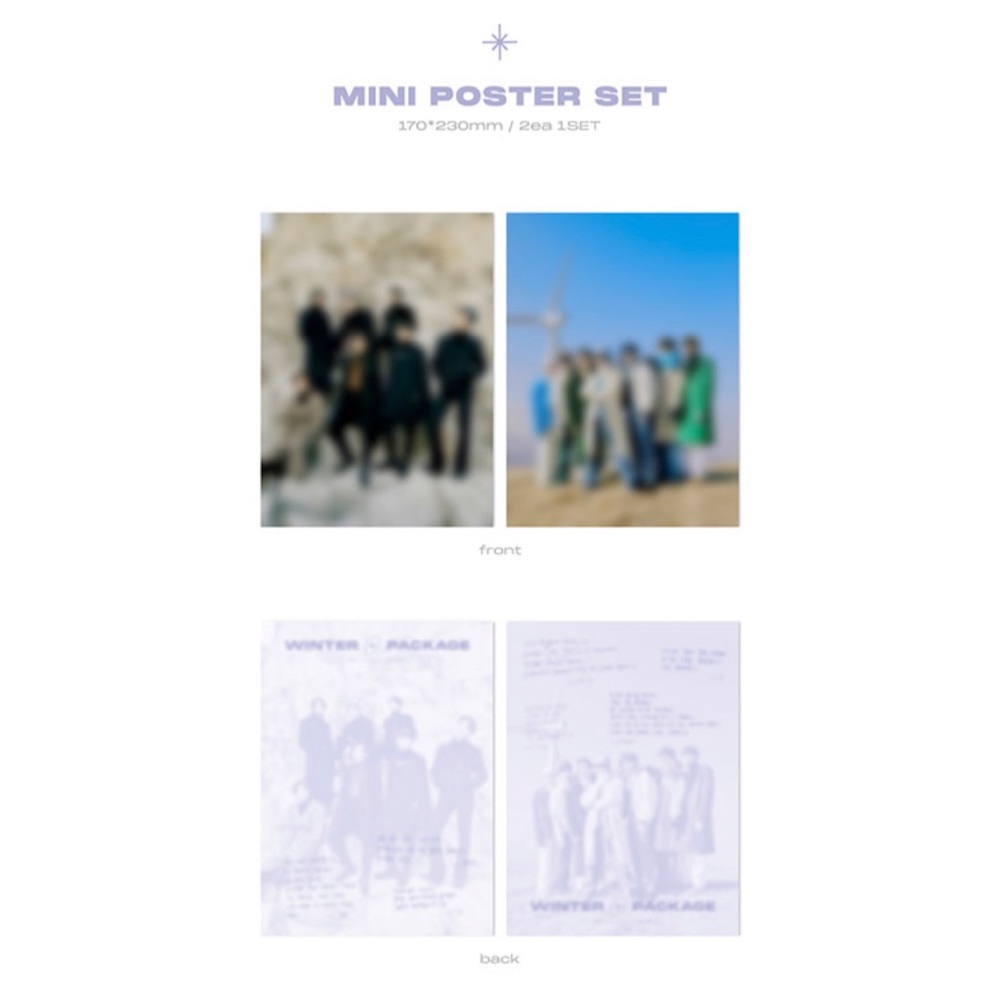 BTS 2021 WINTER PACKAGE MINI POSTER SET - BRAND NEW SEALED